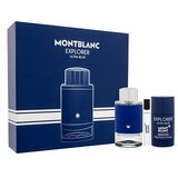 Montblanc Parfemski set Explorer Ultra Blue, Edp 100 ml + mini 7.5 ml + dezodorans 75 ml Cene