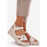 Boto Women's Leather Wedge Sandals Artiker 54C1624 Beige | Shoptok.si
