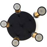 Jupiter 2017 - visilica na sajli alas 5xGU10/10W/230V zlatna/crna | Eponuda.com
