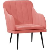  Fotelja ružičasta 63 x 76 x 80 cm baršunasta | shoptok.hr