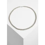 Urban Classics Necklace with rhinestones - silver color