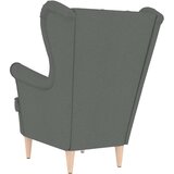  Fotelj temno siv 74x84x100 cm blago | Shoptok.si
