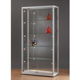  Vitrina, ŠxGxV 1000 x 400 x 1972 mm, LED-osvetlitev, glava svetilke s Ø 35 mm, brez spodnje omarice | Shoptok.si