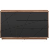 XORA komoda, črna, barve hrasta | Shoptok.si