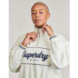 Superdry Puloverji COUNTRY CLUB LOOSE 1/4 ZIP Bela | Shoptok.si