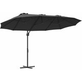  Suncobran Crna 372 x 198 x 243 cm Poliester i aluminij | shoptok.hr