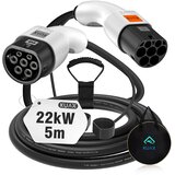 KUAX Prenosni EV polnilni kabel, 22KW moč, 32A tok, 22KW-32A-5M-Bela, (5000275816) | Shoptok.si