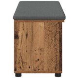  Klupa za hodnik s jastukom Staro drvo 100 x 38 x 46 cm | shoptok.hr