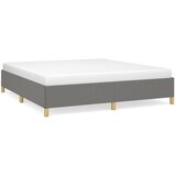 The Living Store Posteljni okvir brez vzmetnice temno siv 160x200 cm blago - Posteljni Okvir, (21531007) | Shoptok.si