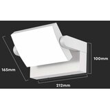  LED spoljašnje zidno svetlo LED/17W/230V 4000K IP65 belo | Eponuda.com