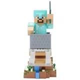 Držač kontrolera i telefona Cable Guys Minecraft - Steve in Diamond Armour