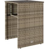  3-dijelni bistro set od poliratana s jastucima sivi | shoptok.hr