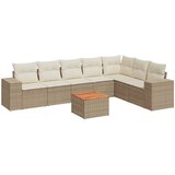  8-dijelni set vrtnih sofa od poliratana s jastucima bež | shoptok.hr