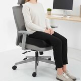  Jastuk za sjedalo Jednobojno Crna 40 x 40 x 13 cm PU pjena | shoptok.hr