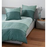 Janine POSTELJNINA 135/200 cm mako saten zelena | Shoptok.si