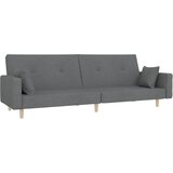 Maison Chic kavč - Sofa - Kanape dvosed z ležiščem in dvema blazinama svetlo sivo blago, (21727536) Cene
