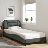  Krevet s madracem Hvar tamnosivi 90x200 cm od tkanine | shoptok.hr