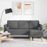  Set sofe s jastukom Tamno siva Poliester | shoptok.hr