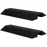 vidaXL Klančina za prag v obliki mostu 2 kosa 80x40x8 cm guma, (21401078) | Shoptok.si