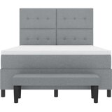  s opruga kutije Svijetlo siva 140 x 200 cm tkanina | shoptok.hr