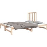  Izvlečna dnevna postelja 2x(90x190) cm trdna borovina, (20724810) | Shoptok.si