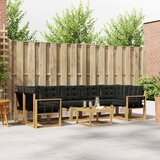  Set vanjskih sofa 8 kom. Bijela i crna | shoptok.hr