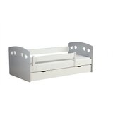 HAPPYKIDS OTROKA POSTELJA JESSY 160X80 (VE BARV)-Bela/Siva | Shoptok.si