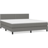  Okvir kreveta s oprugama i madrac svjetlosivi 180x200cm tkanina | shoptok.hr