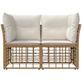  loveseat 2 pcs Prirodna i krema bijela poliratan | Eponuda.com