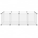  Kavez za male životinje prozirni 144 x 74 x 46,5 cm PP i čelik | Eponuda.com