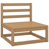 Maison Chic Vrtni srednji kavč - Zunanji kavč medeno rjava trdna borovina, (22040700) | Shoptok.si
