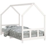  Otroški posteljni okvir bel 90x190 cm trdna borovina, (20916860) | Shoptok.si