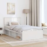  Okvir za krevet Bijelo 100 x 200 cm Čvrsto borovo drvo | shoptok.hr