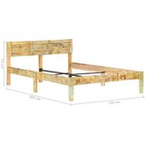  Za krevet od masivnog obnovljenog drva 120 x 200 cm | shoptok.hr