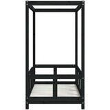  Za dječji krevet crni 70 x 140 cm od masivne borovine | shoptok.hr