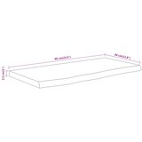  Zidna polica 60x30x2,5 cm pravokutna bagremovo drvo živi rub | shoptok.hr