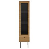 Livetastic VITRINA, furnirano hrast črna, barve hrasta | Shoptok.si