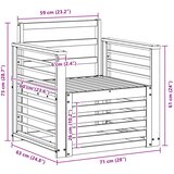  Set vanjskih sofa Čvrsto drvo akacije Bijela | shoptok.hr