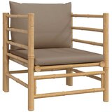  Vrtna sofa od bambusa sa smeđesivim jastucima | shoptok.hr