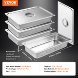 SucceBuy Ponev za paro polne velikosti, 4 pakiranja, trpežno nerjaveče jeklo, 4 pakiranja, (5000166269) | Shoptok.si