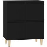 Maison Chic Komoda - Predalnik črna 60x35x70 cm inženirski les, (21715605) Cene