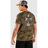 Affliction Jump T-shirt green camo w / lava wash | Shoptok.si