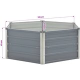  Vrtna Visoka Posuda za Biljke 129x129x45cm Pocinčani čelik boja | Eponuda.com