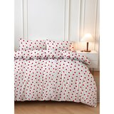  love heart redwhite single quilt cover set (de) | ePonuda.com