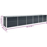 Povišena vrtna gredica pocinčani čelik 480x80x77 cm antracit | Eponuda.com