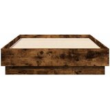  Okvir kreveta s LED svjetlima dimljena boja hrasta 75 x 190 cm | shoptok.hr