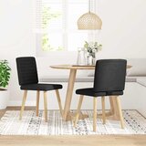 Maison Chic Jedilni stoli - Vzorci stoli 2 kosa črno blago A241, (22031946) | Shoptok.si