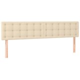  Krevet s oprugama i madracem krem 160x200 cm od tkanine | shoptok.hr