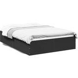 Furnova Posteljni okvir črn 140x190 cm inženirski les, (21937862) | Shoptok.si