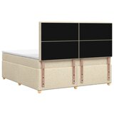  Boxspring krevet s madracem Krem 160 x 200 cm Tkanina - Krem 160 x 200 cm Dizajn linija | shoptok.hr